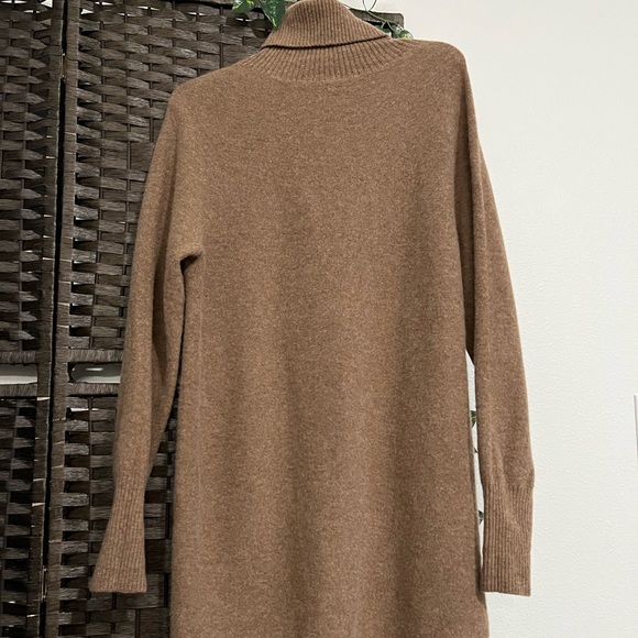 Uniqlo Dresses | Uniqlo Turtleneck Sweater Midi Dress | Color: Brown/Tan | Size: Xs | Abbyglamgal's Closet